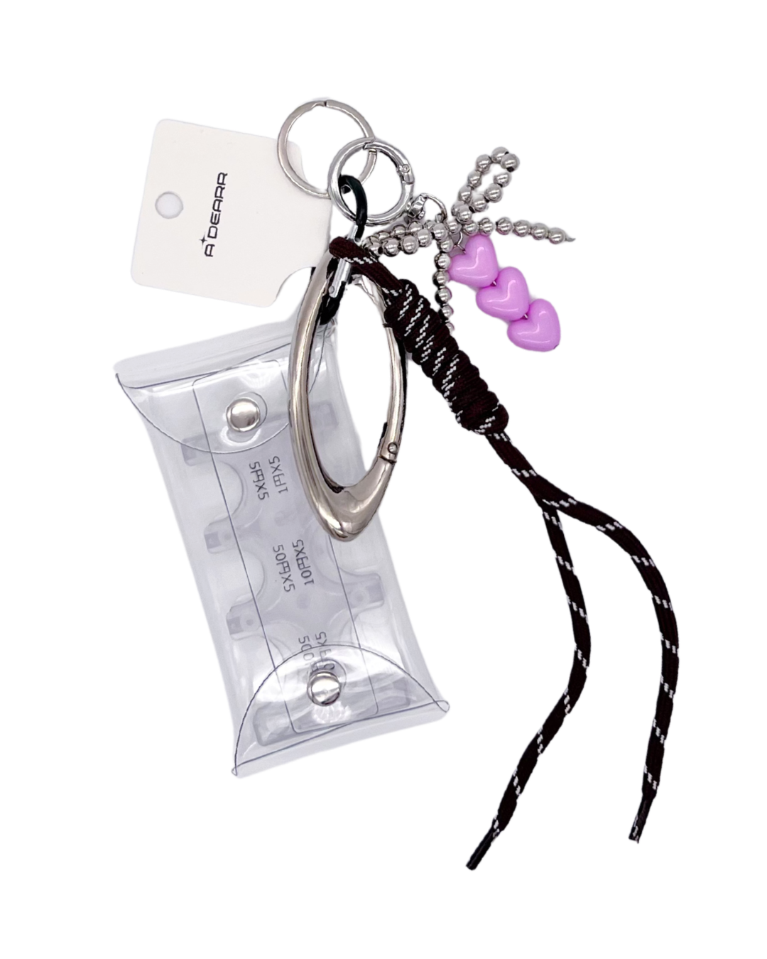 CLEAR OVAL RING COIN POUCH