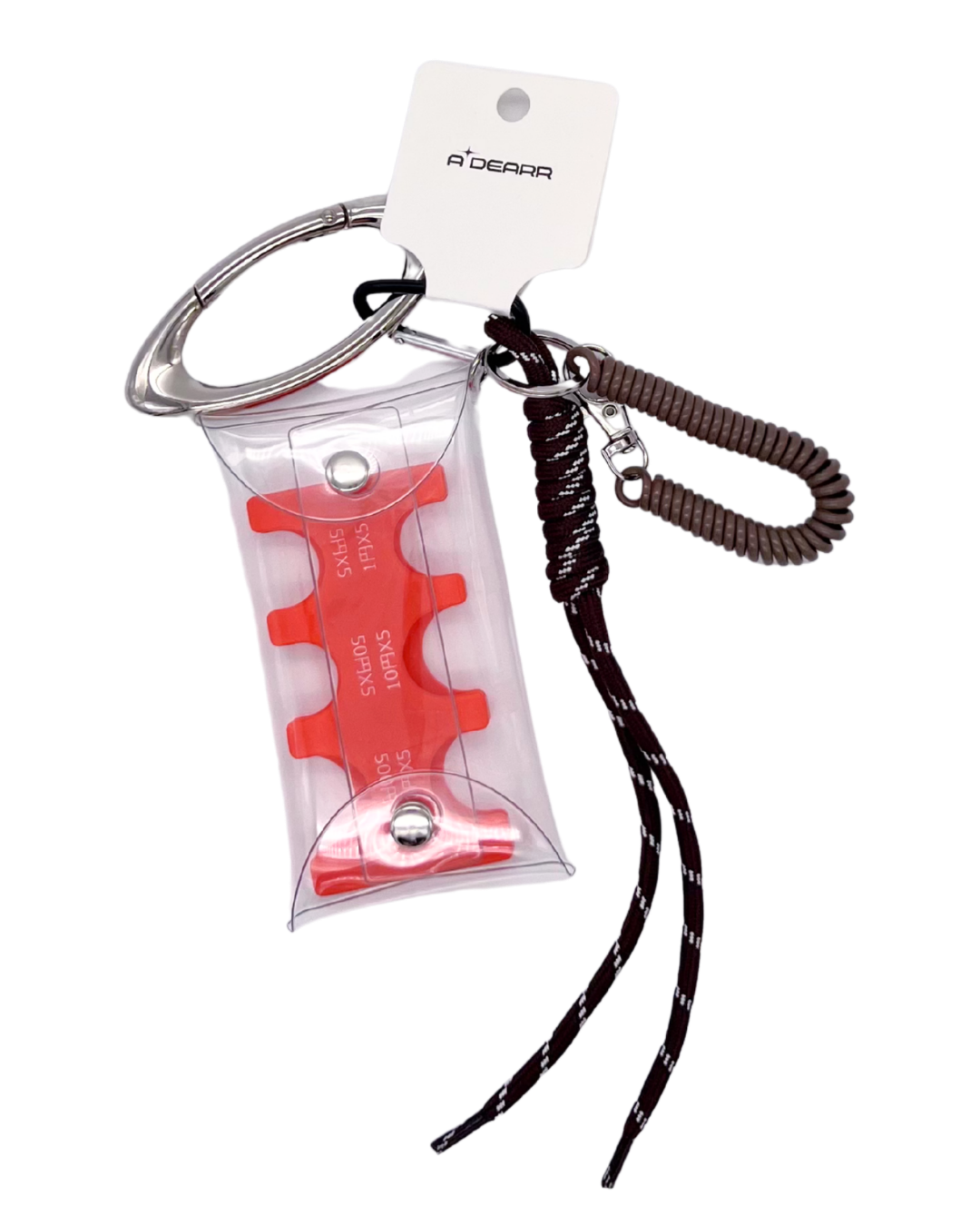 ORANGE OVAL RING COIN POUCH