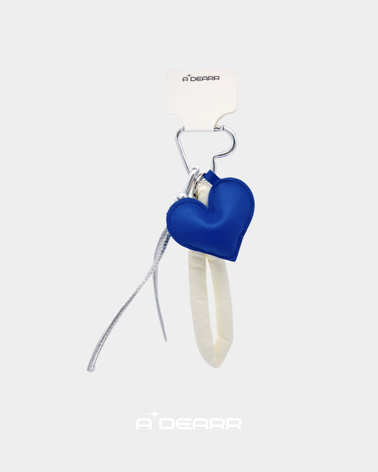 PUFFY HEART CHARMS BLUE