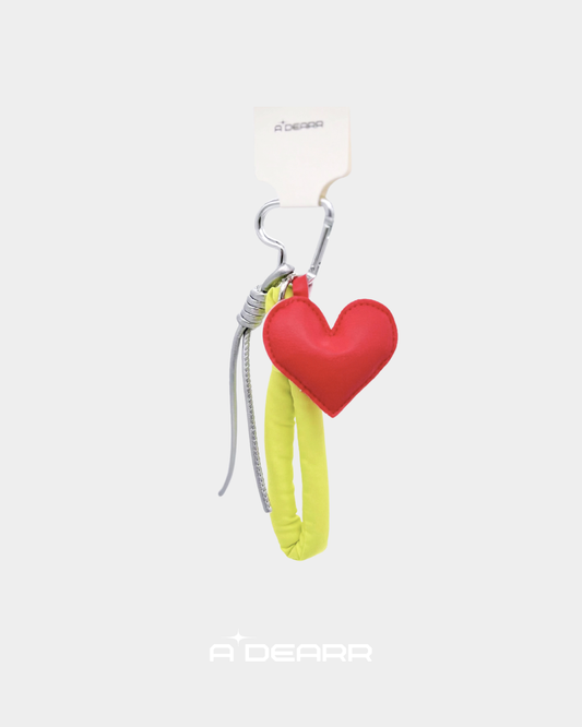 PUFFY HEART CHARMS PINK