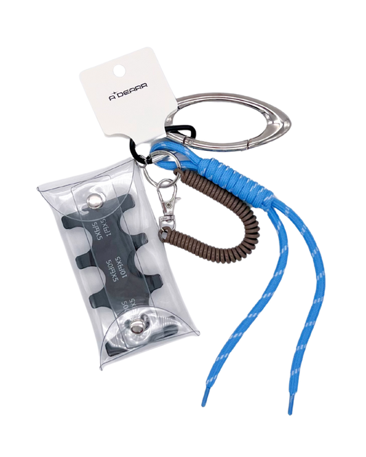 BLACK OVAL RING COIN POUCH