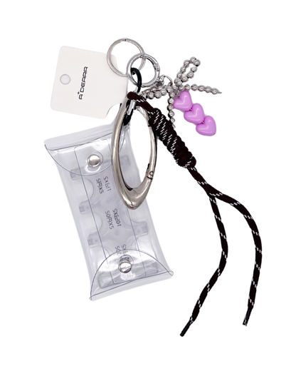 CLEAR OVAL RING COIN POUCH