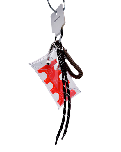 ORANGE OVAL RING COIN POUCH