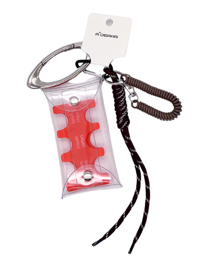 ORANGE OVAL RING COIN POUCH